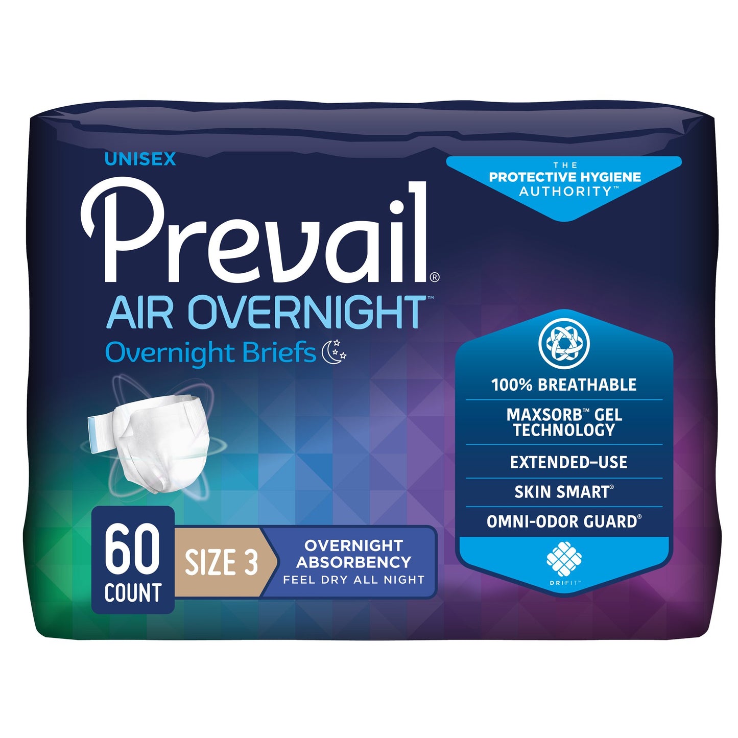 Prevail Air Overnight Heavy Absorbency Briefs