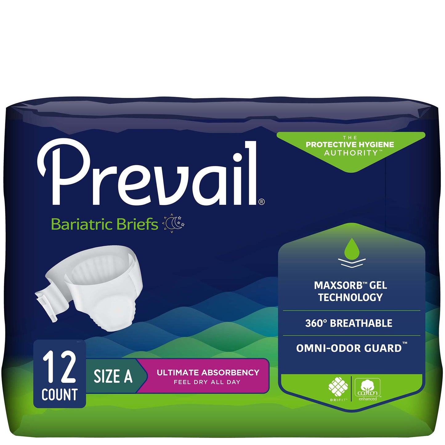 Prevail Disposable Heavy Absorbency Briefs