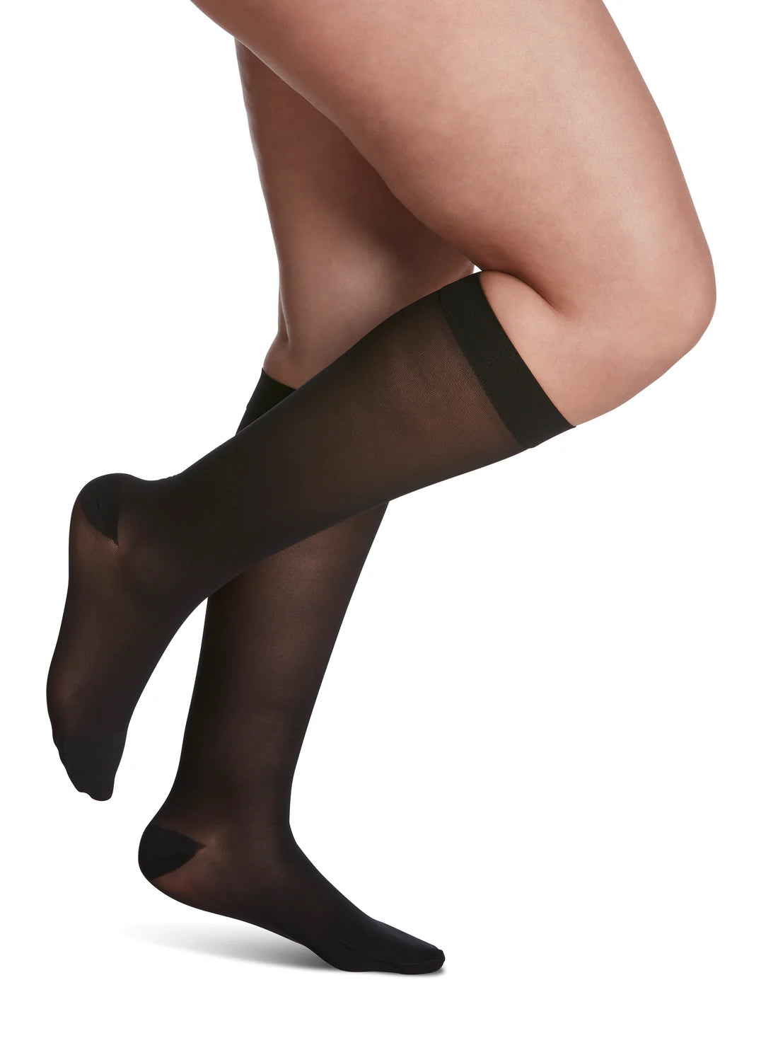 120C Sheer Fashion Calf Compression Stocking