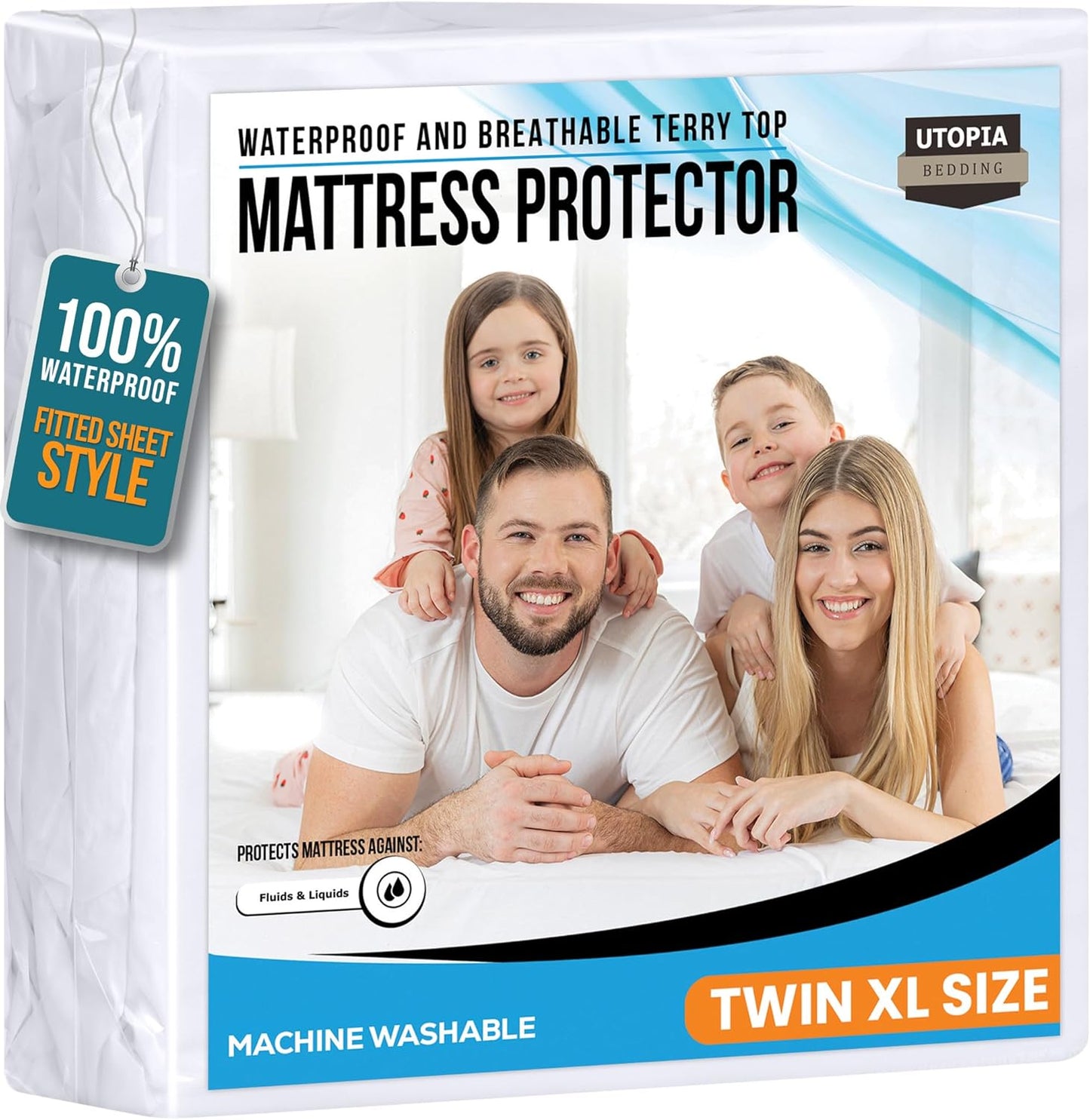 Utopia Bedding Waterproof mattress protector