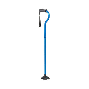 Folding Hybrid Cane with Quad Tip
