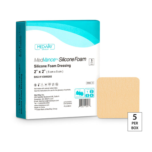 MedVance Silicone Foam Dressing 2"X 2" V3000202