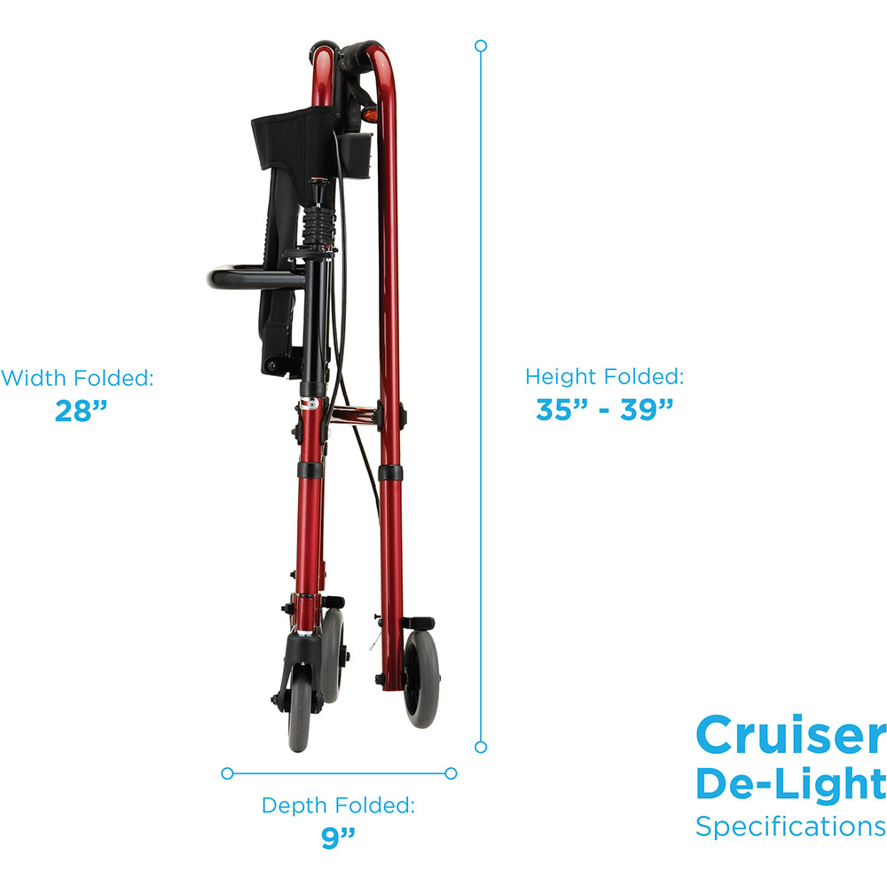 Cruiser De-Light Rolling Walker
