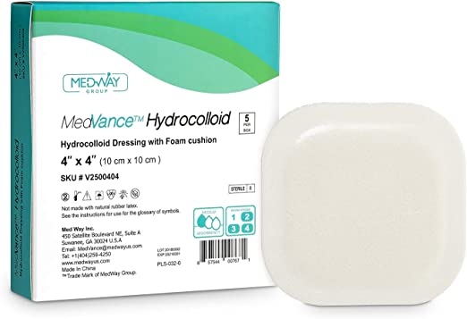MedVance hydrocolloid dressing with foam cushion 4 MedVance hydrocolloid dressing with foam cushion 4