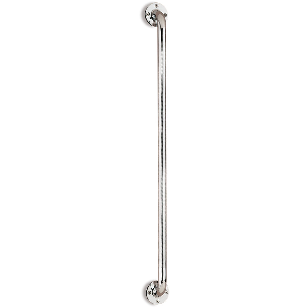 Wall Grab Bar Chrome With Knurled Handle