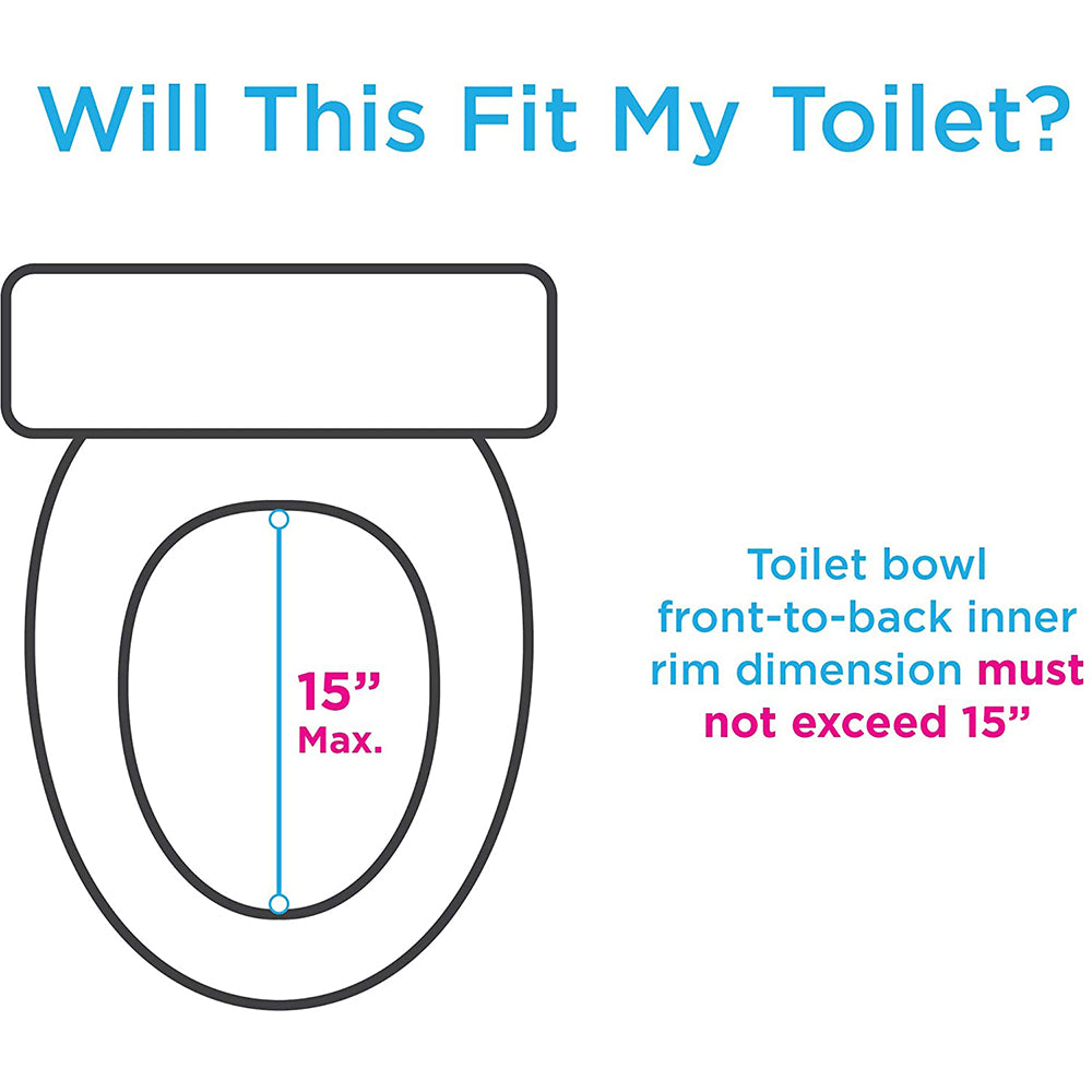 Raised Toilet Seat - 5" Locking