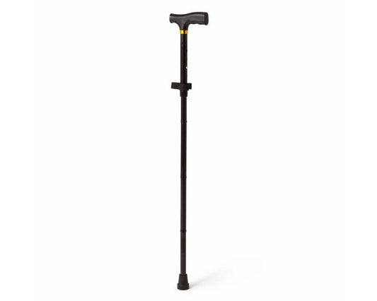 Folding T-Handle Cane, Black