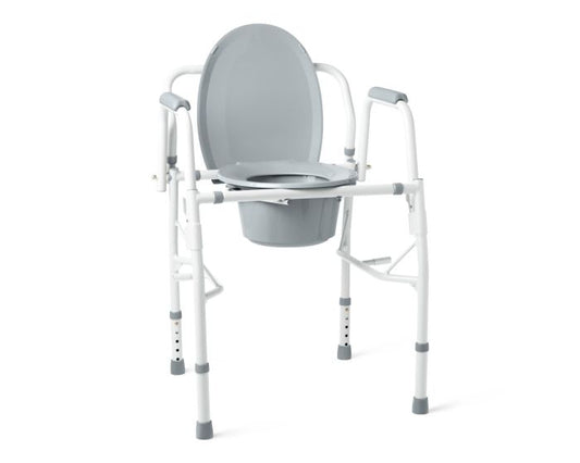 Drop-Arm Steel Commodes