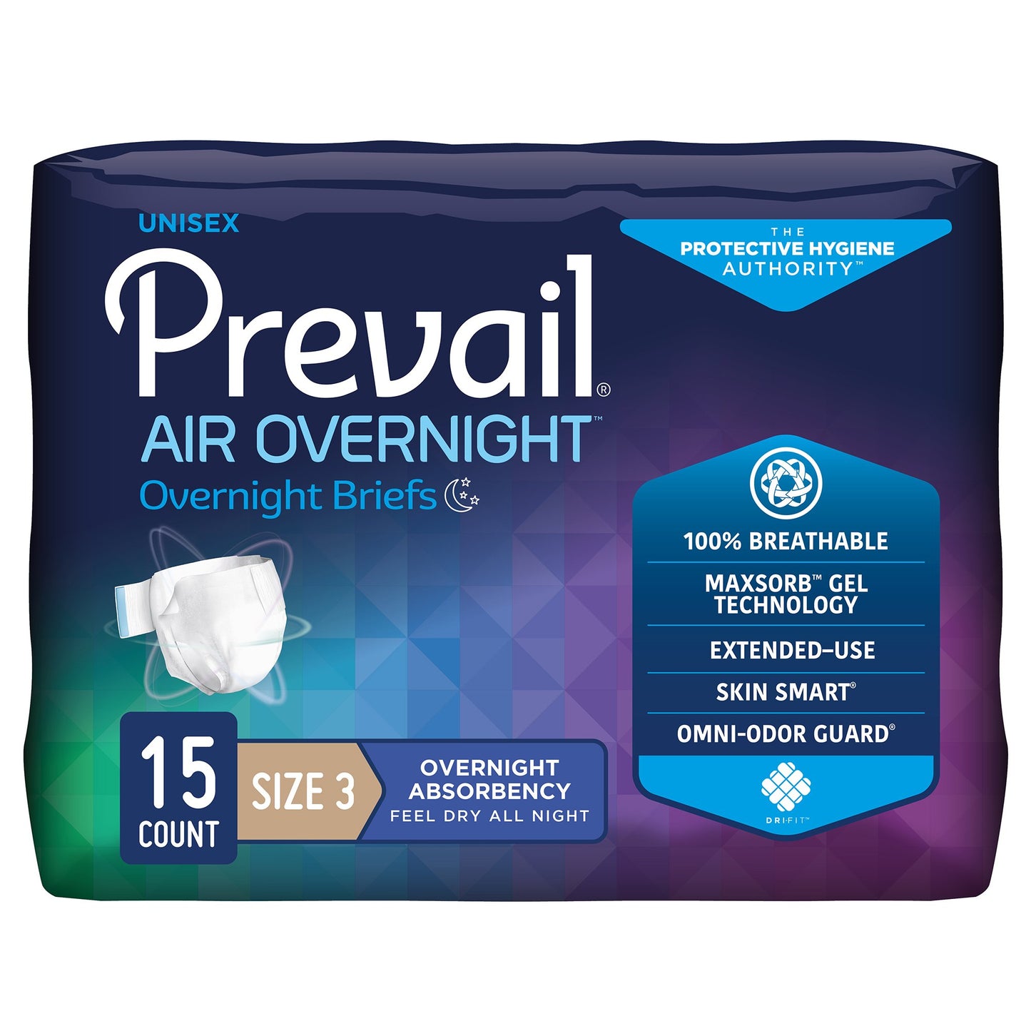 Prevail Air Overnight Heavy Absorbency Briefs
