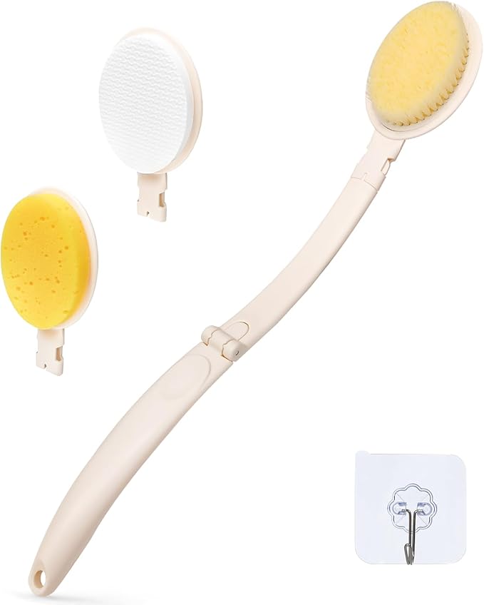 Contoured Bath Sponge 26" Handle