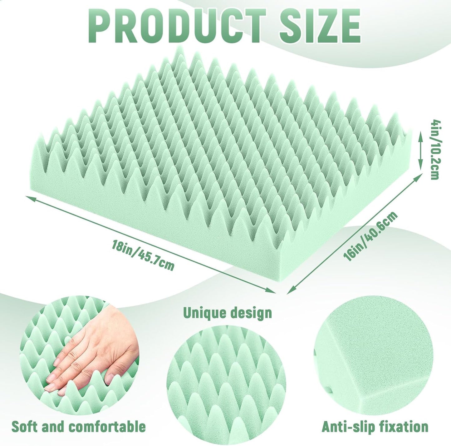 Convoluted Seat Pad Eggcrate