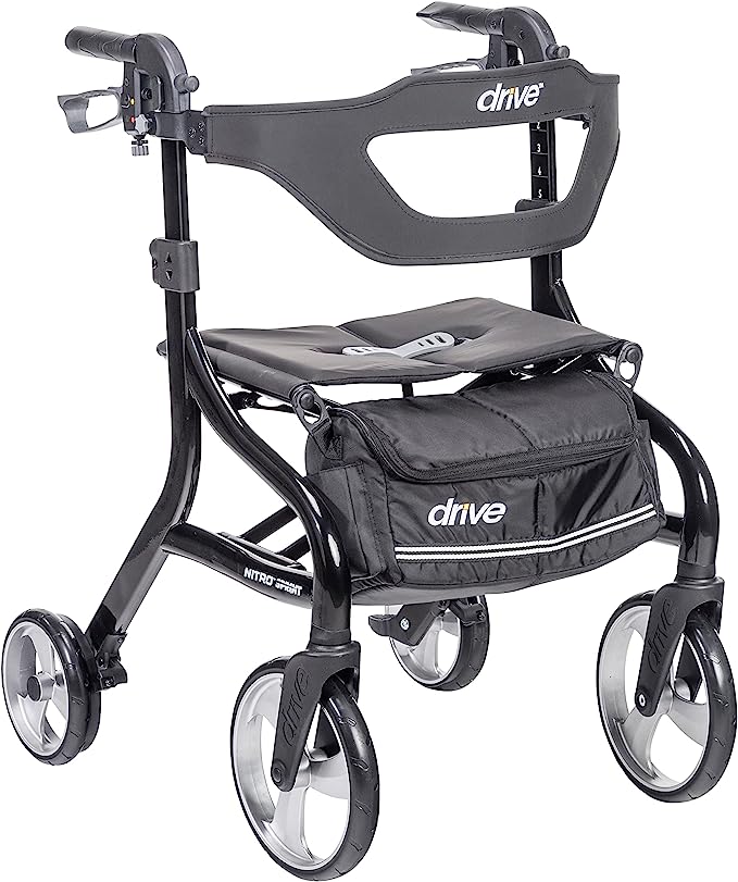 Aluminum Nitro Rollator with 10" Casters