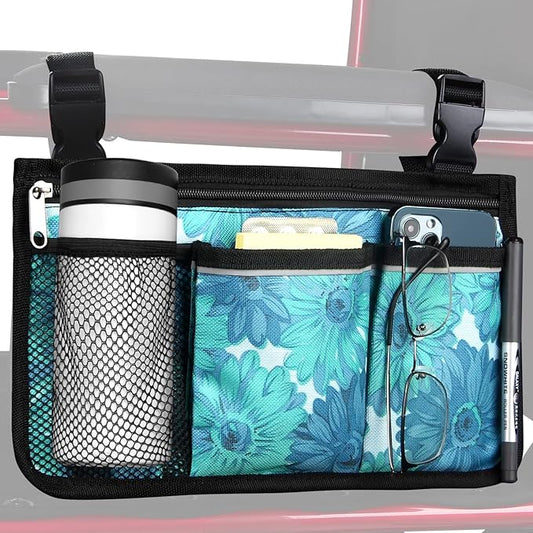 Update Flower Color Wheelchair Bag