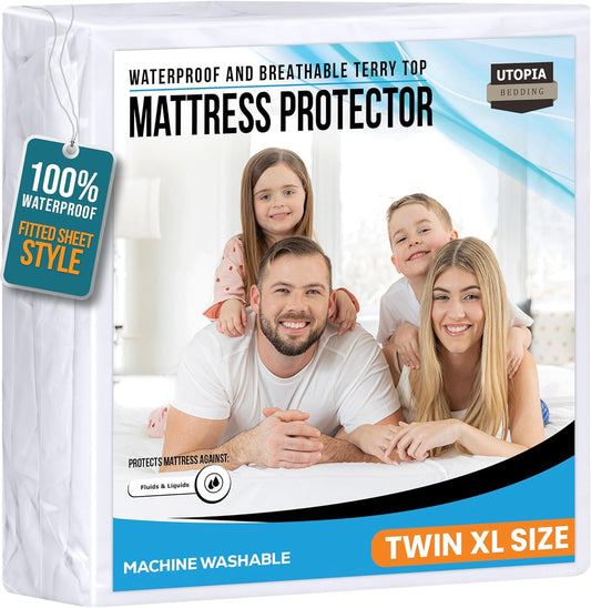 Utopia Bedding Waterproof mattress protector