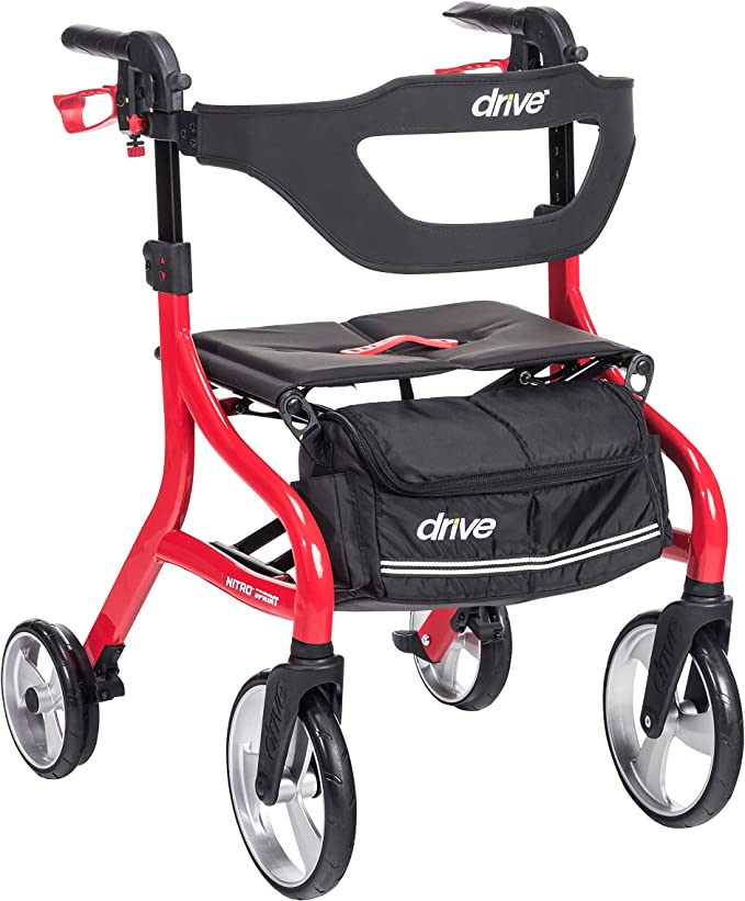 Aluminum Nitro Rollator with 10" Casters