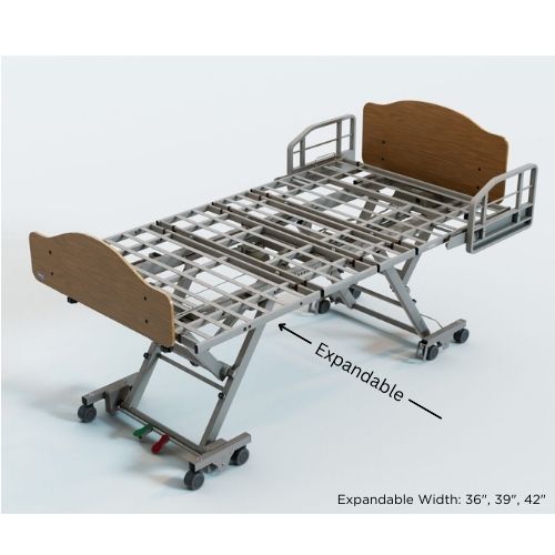 CS600 Bed, Expandable width 36", 39" and 42" W by 80"L