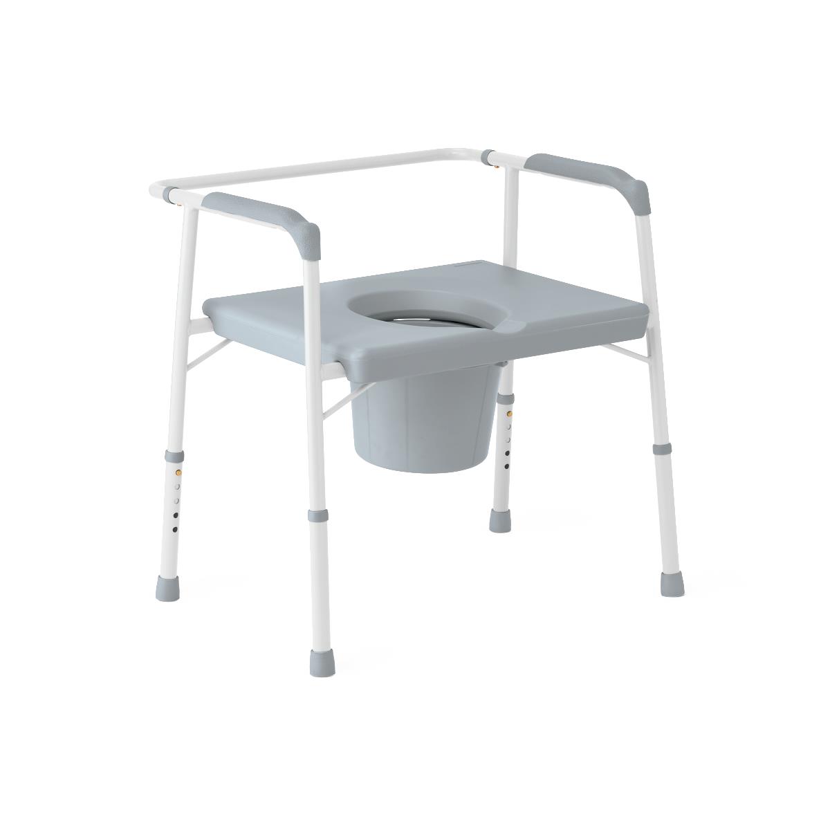 Steel Bedside Commode, 3-in-1