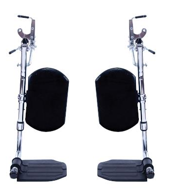 Swing-Away Elevating Legrests, (Non-Padded Calf Pads)