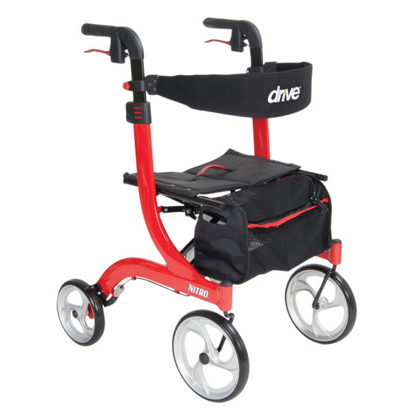 Aluminum Nitro Rollator with 10" Casters