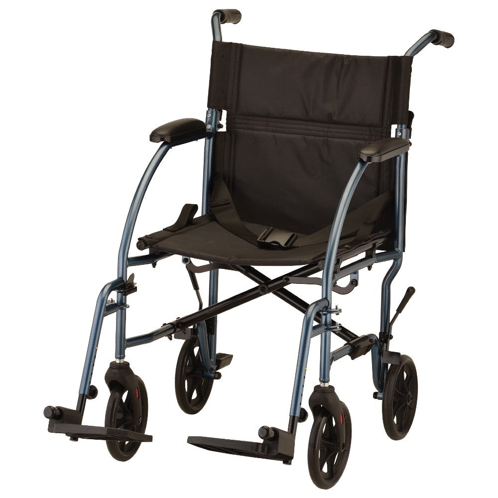 Ultra Lightweight Transport Chair - 19" with Swing Away Footrest