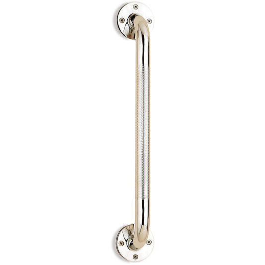 Wall Grab Bar Chrome With Knurled Handle