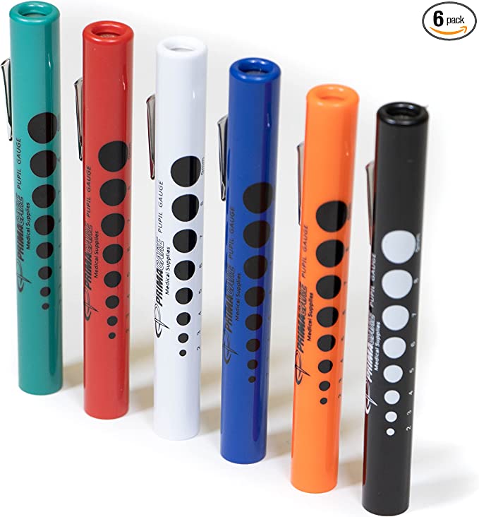 Diagnostic Penlight with Imprinted Pupil Gauge