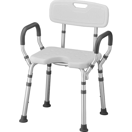 Bath Seat With Arms & U-Shaped Hygienic Cutout