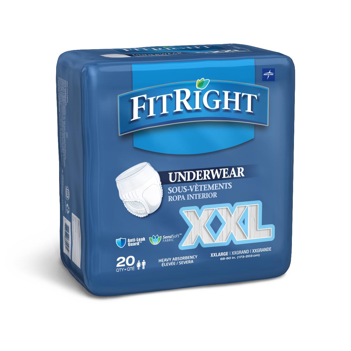 FITRIGHT Heavy Absorbency Protective Underwear, XXL Pull Ups