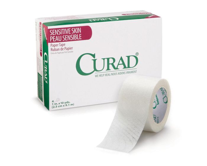 CURAD Gentle Adhesive Paper Tape for Sensitive Skin