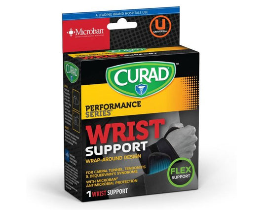 CURAD Universal Wraparound Wrist Support with Microban