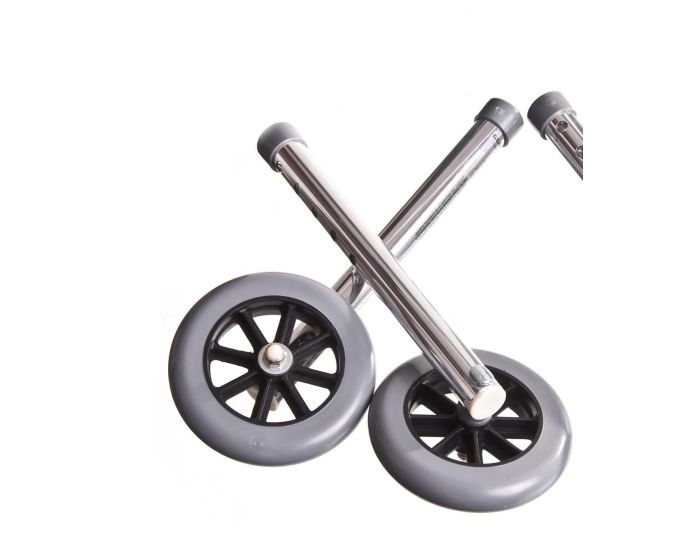 Walker Foot Piece Extension Set with 5" Wheels
