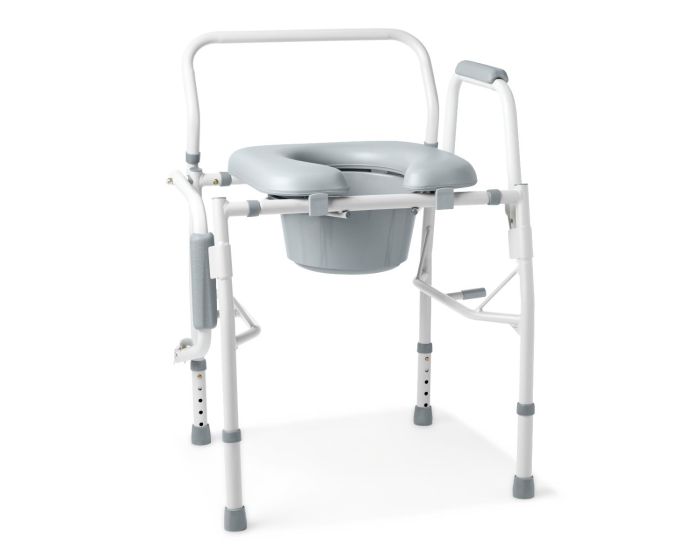 Drop-Arm Steel Commodes